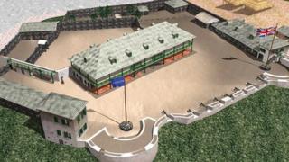 Computer animation of the fort by Gary Chatelain and Joseph Opala
