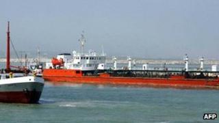 An Iranian oil tanker - archive shot, 2004