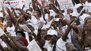 Supporters of Macky Sall
