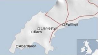 Map o'r ardal