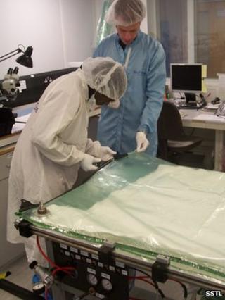 NASRDA engineers working on NigeriaSAT-2