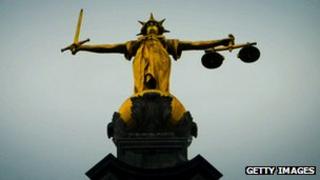 Lady Justice at the Old Bailey