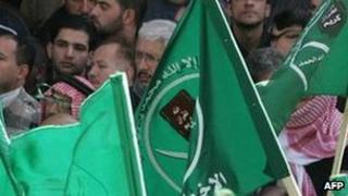 Muslim Brotherhood supporters in Amman. File photo