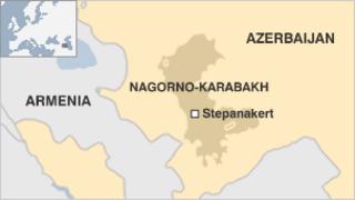 Map of Nagorno-Karabakh