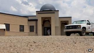 A file photo of the construction site of a mosque being built in Murfreesboro, Tennessee 21 June 2012