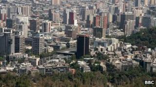 Santiago skyline (file photo from 2008)