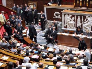 The French National Assembly in session, 11 July