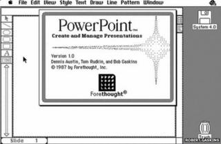 PowerPoint 1.0 screenshot