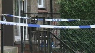 Police tape at Denhead Crescent in Dundee