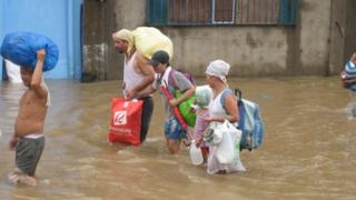 Flooded street in Marinina City. Photo: Julie Greeny