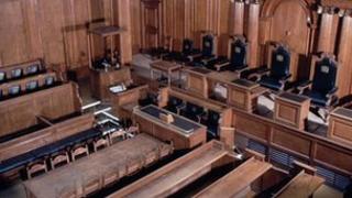 A court room at the Old Bailey