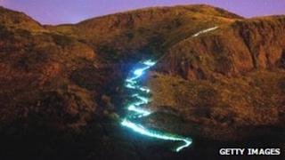Speed of Light on Arthur's Seat
