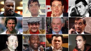 (Top row - left to right) Dereck Chisora, Derek Nimmo, Derek Hatton, Derek (Dirk) Bogarde; (Middle row - left to right) Derek Pringle, fictional character Derek ‘Del Boy’ Trotter, Sir Derek Jacobi, Derek Fowlds; (Bottom row - left to right) Derek Draper, Derek Redmond, fictional character Derek Branning, Derek Jarman. Images: Getty/PA/BBC