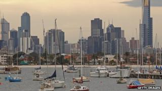 Boats float in St Kilda Harbour on August 14, 2012 in Melbourne, Australia.