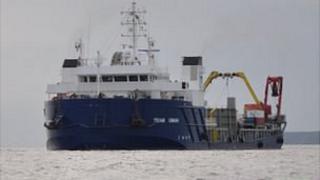 Electricity cable repair ship Team Oman