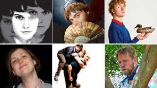 Clockwise from top left - Claudia O'Doherty, Doctor Brown, James Acaster, Tony Law, Pappy's and Josie Long