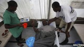 Cholera patient in Sierra Leone