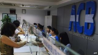 An Asian Commercial Bank branch in Hanoi