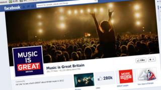 Great Britain campaign's Music is GREAT page