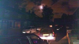 Street in darkness