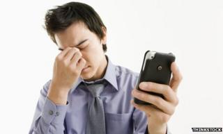 Mobile phone user