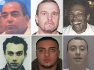 Six of the suspects