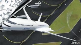 Graphic of jet taking off