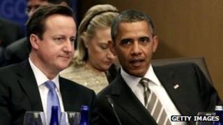Barack Obama with David Cameron