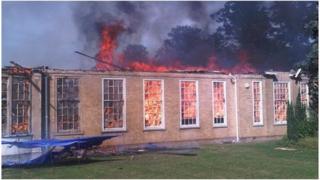 Fire at Sawston Village College