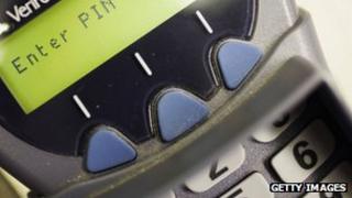 Chip and pin machine