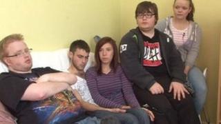 Young people who live at Lurgan Foyer