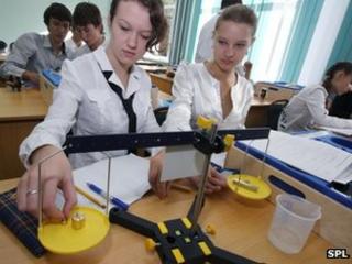 Girls physics lesson