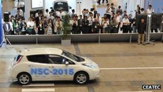 Nissan self-driving car