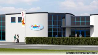 Artist's impression of hotel development