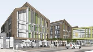 An artists' impression of Keynsham after its regeneration