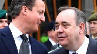David Cameron and Alex Salmond