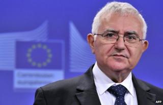 John Dalli at a news conference in Brussels, 17 July 2012