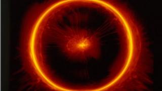 A computer-generated image of the Big Bang