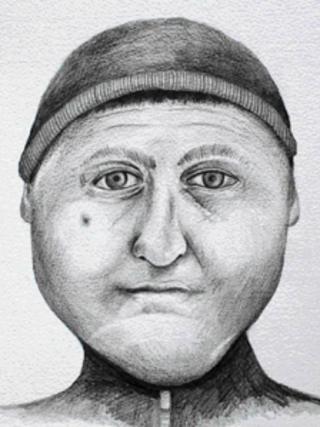 E-fit of the gang's getaway driver