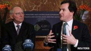 Wolfgang Schauble and George Osborne