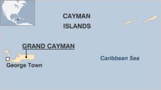 Map of Cayman Islands