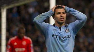 Manchester City's Sergio Aguero