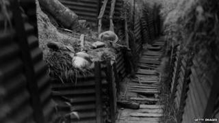 World War I trench