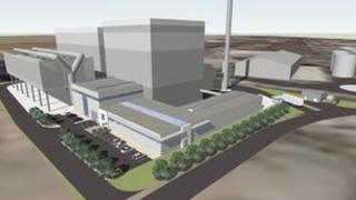 Artist impression of the Hull biomass plant