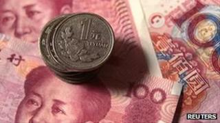 Chinese yuan notes