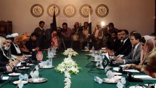 Meeting between the Pakistani government and the Afghan High Peace Council in Islamabad on 12 November