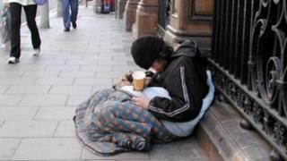 Homeless man