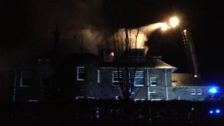Fire scene