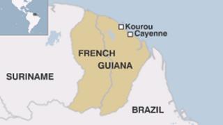 Map of French Guiana