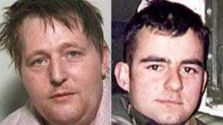 Barry McGrory and Scots Guardsman Paul McGee